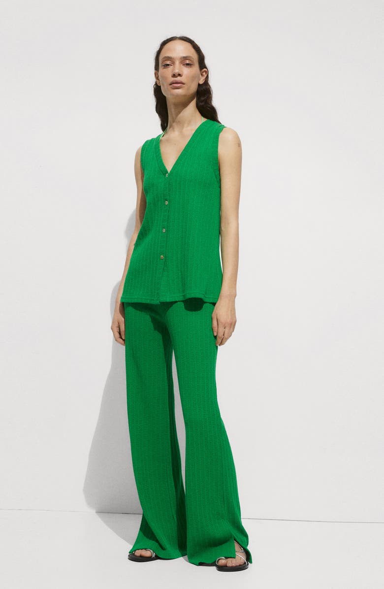 MANGO Sweater Vest, Alternate, color, Green