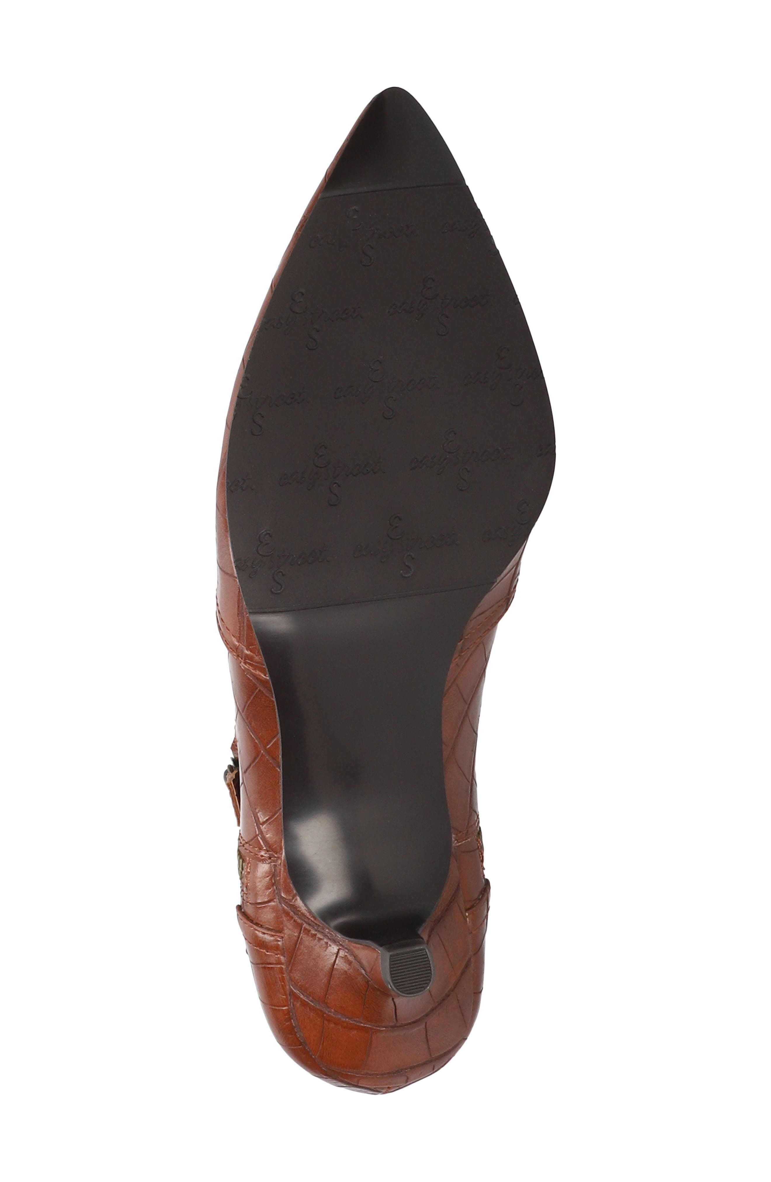 EASY STREET Annalee Kitten Heel Bootie, Alternate, color, Brown Croc