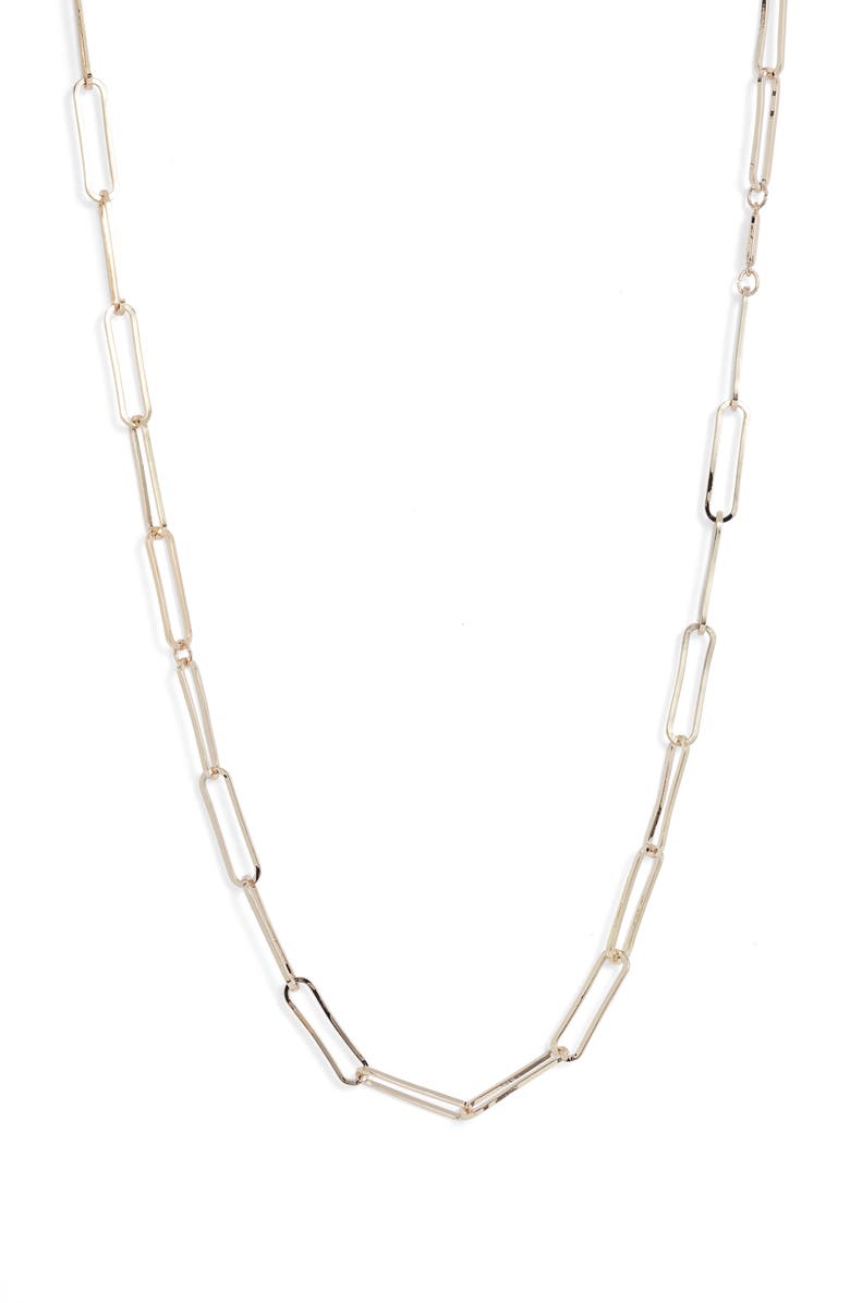 Nordstrom Paperclip Link Necklace, Alternate, color, 