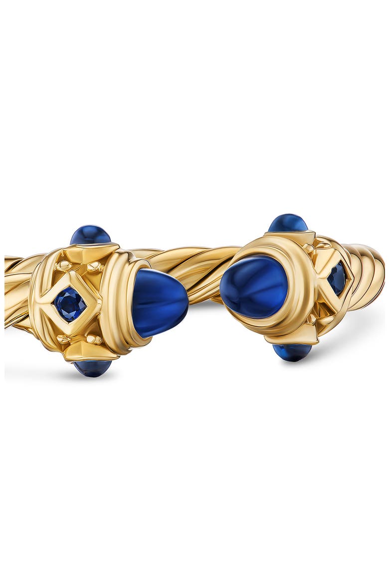 Renaissance Full Pavé Ring in 18K Gold, Alternate, color, LIGHT BLUE SAPPHIRE