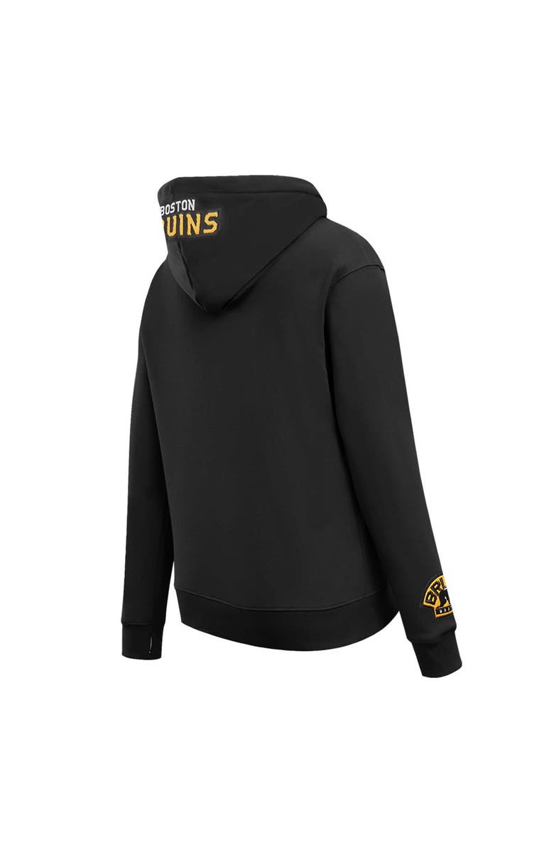 PRO STANDARD Women's Pro Standard Black Boston Bruins Classic Chenille Pullover Hoodie, Alternate, color, 