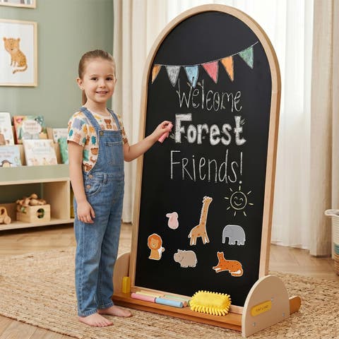 Double Sided Arched Wooden Art Easel for Kids