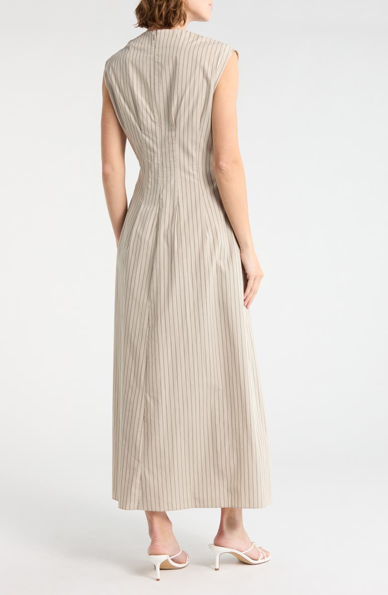 rag & bone Isabella Stripe Sleeveless Maxi Dress, Alternate, color, Sandstone