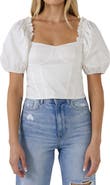 Endless Rose Puff Sleeve Crop Top