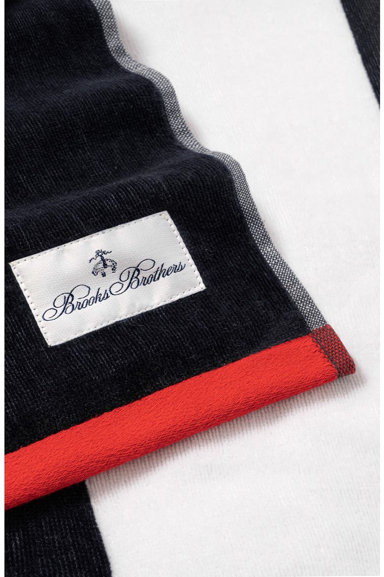 Nautical Blanket Stripe Turkish Cotton Bath Towel Nautical Blanket Stripe Turkish Cotton Bath Towel, Alternate, color, NAVY