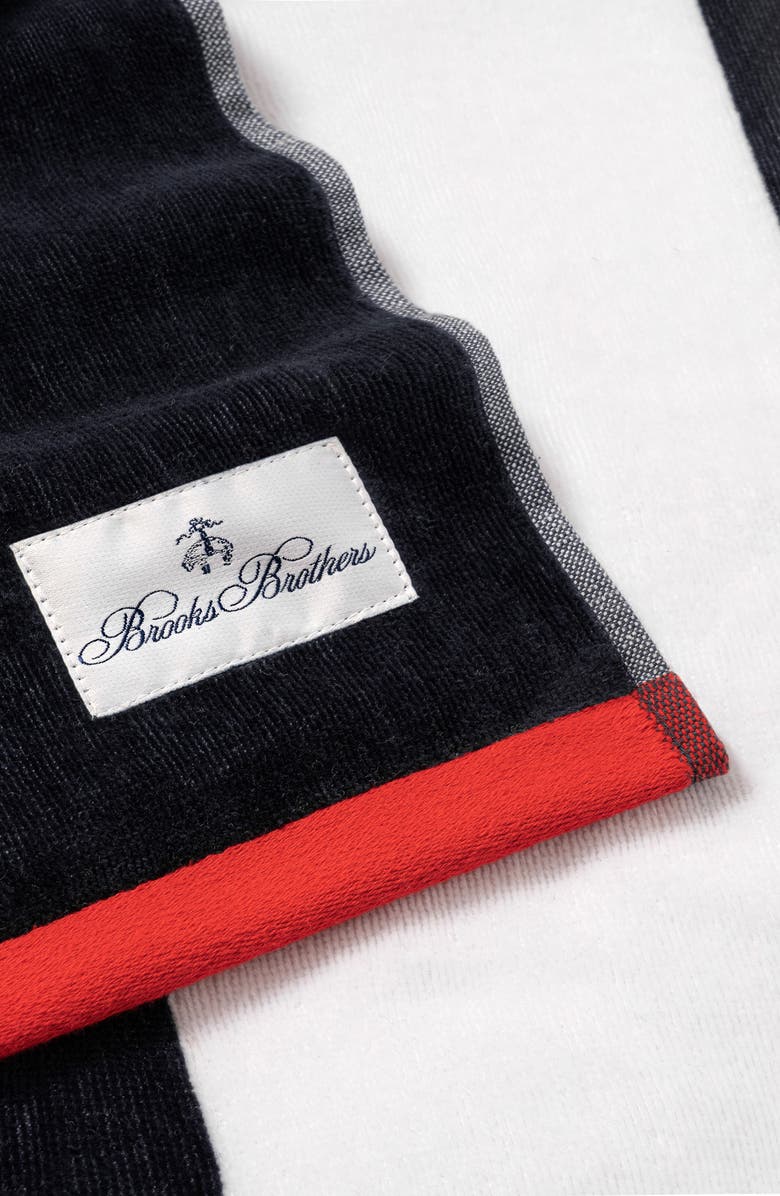 Brooks Brothers Nautical Blanket Stripe Turkish Cotton Bath Towel Nautical Blanket Stripe Turkish Cotton Bath Towel, Alternate, color, Navy