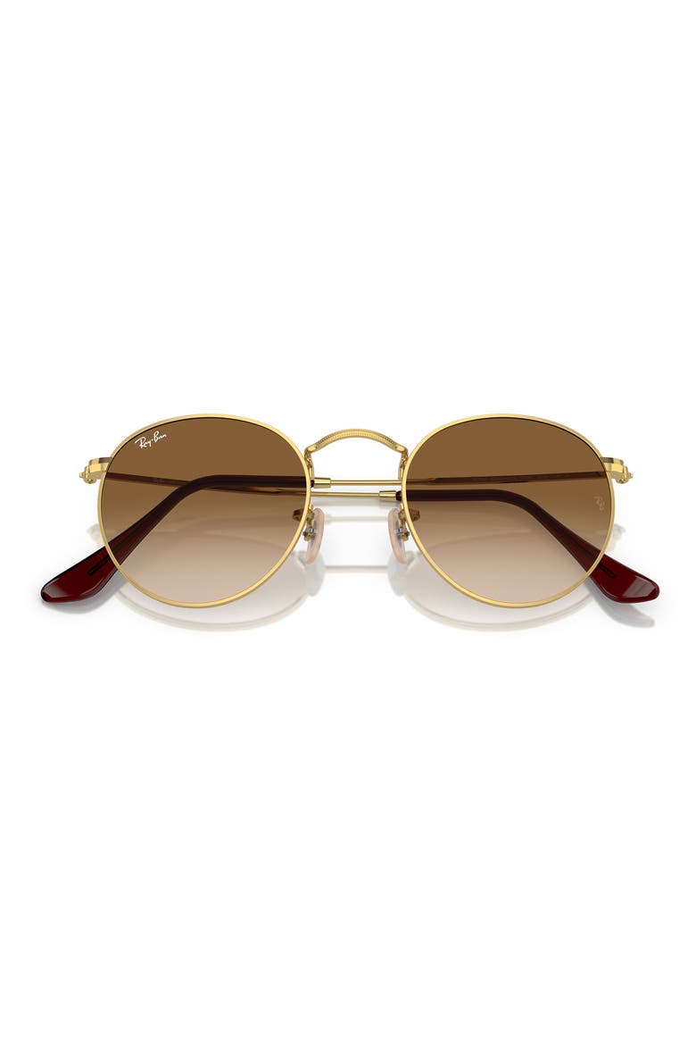 Legend Collection 47mm Round Sunglasses, Alternate, color, BROWN GRADIENT