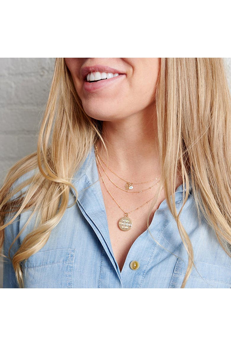 "LOVE LOCKET" PENDANT, Alternate, color, GOLD