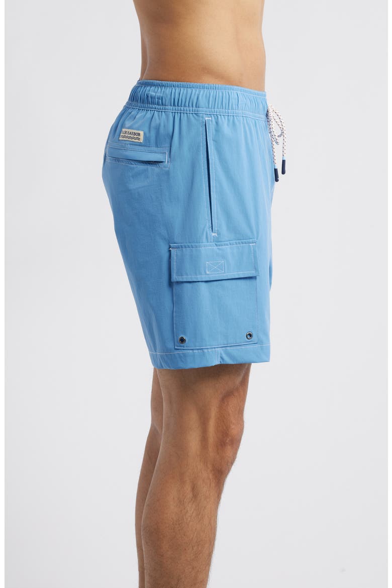 Breaker Water Repellent Swim Trunks, Alternate, color, WAVE BLUE