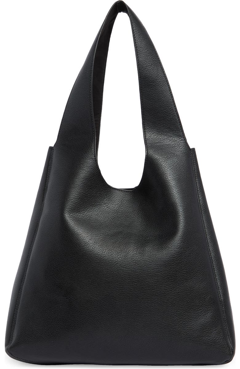 BCBG Soft Hobo Bag, Main, color, Black