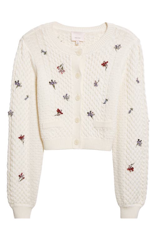 Cinq À Sept Rasa Cardigan Ivory Multi In White