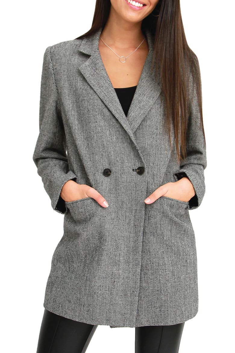 Kensington Oversized Coat, Main, color, GREY