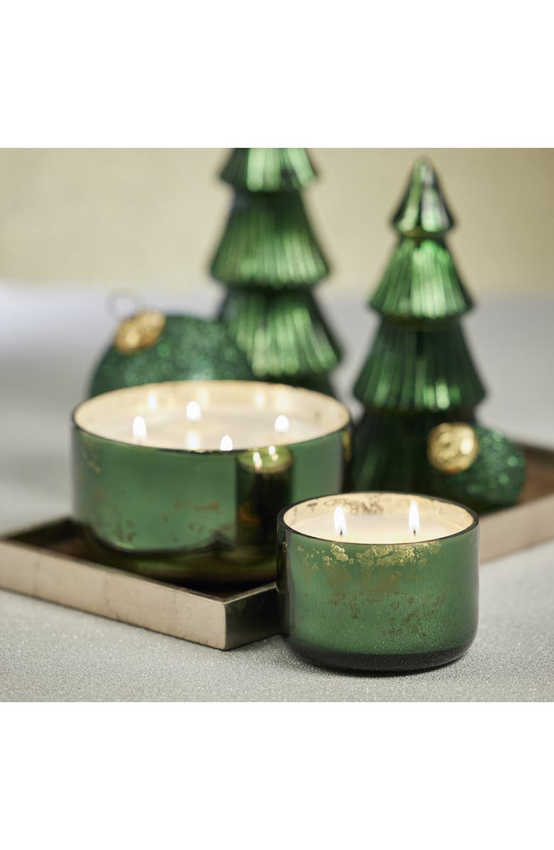 Zodax Siberian Fir Four-Wick Candle, Alternate, color, Green