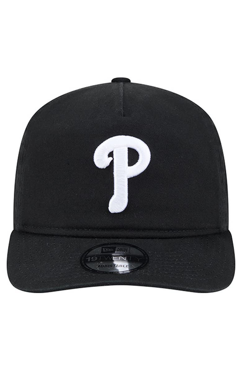 New Era Men's New Era  Black/White Philadelphia Phillies 19TWENTY Adjustable Hat, Alternate, color, Black