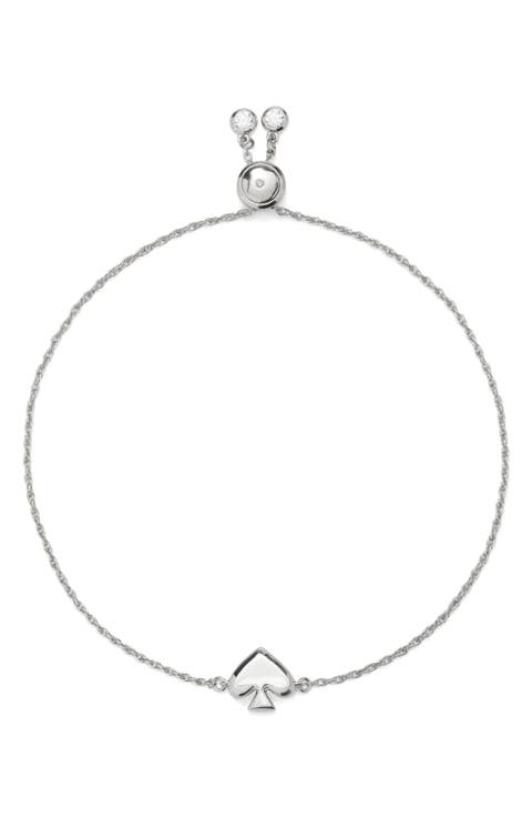 spade charm slider bracelet