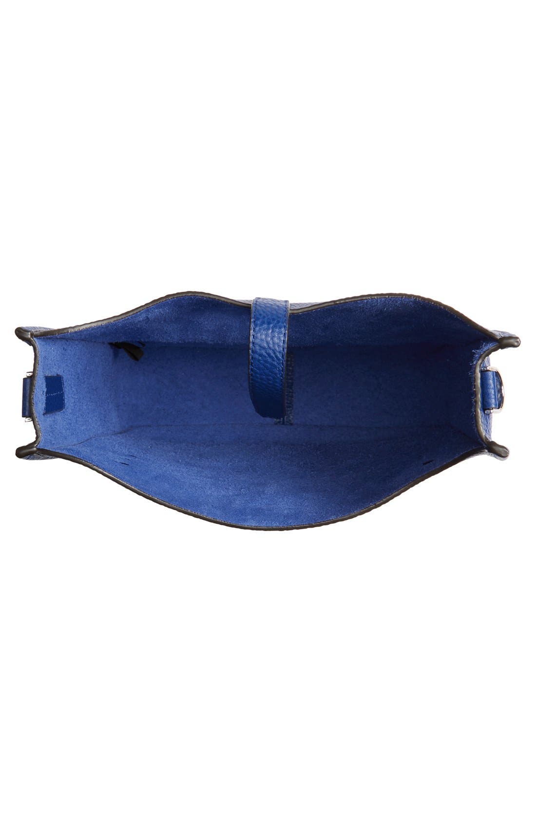 Unlined Feed Bag, Alternate, color, COBALT/ SILVER HRDWR