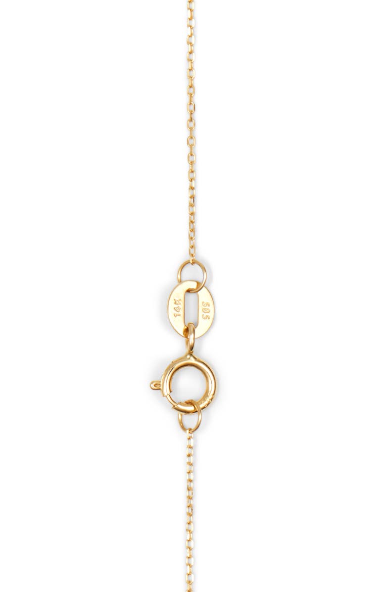 Dana Rebecca Designs 'Sylvie Rose' Diamond Bar Pendant Necklace, Alternate, color, Yellow Gold