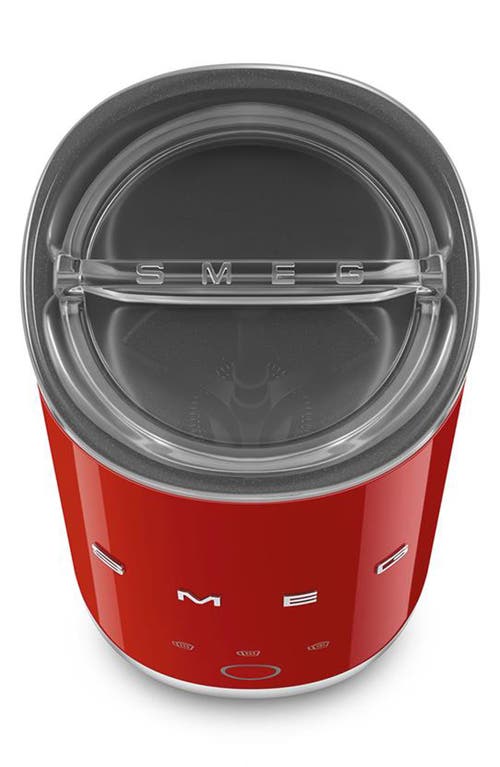Smeg Mini Milk Frother In Red