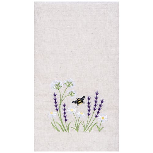 C & F Home C&f Home Lavender & Bee Garden Kitchen And Bathroom Embroidered Hand Towel In Multi