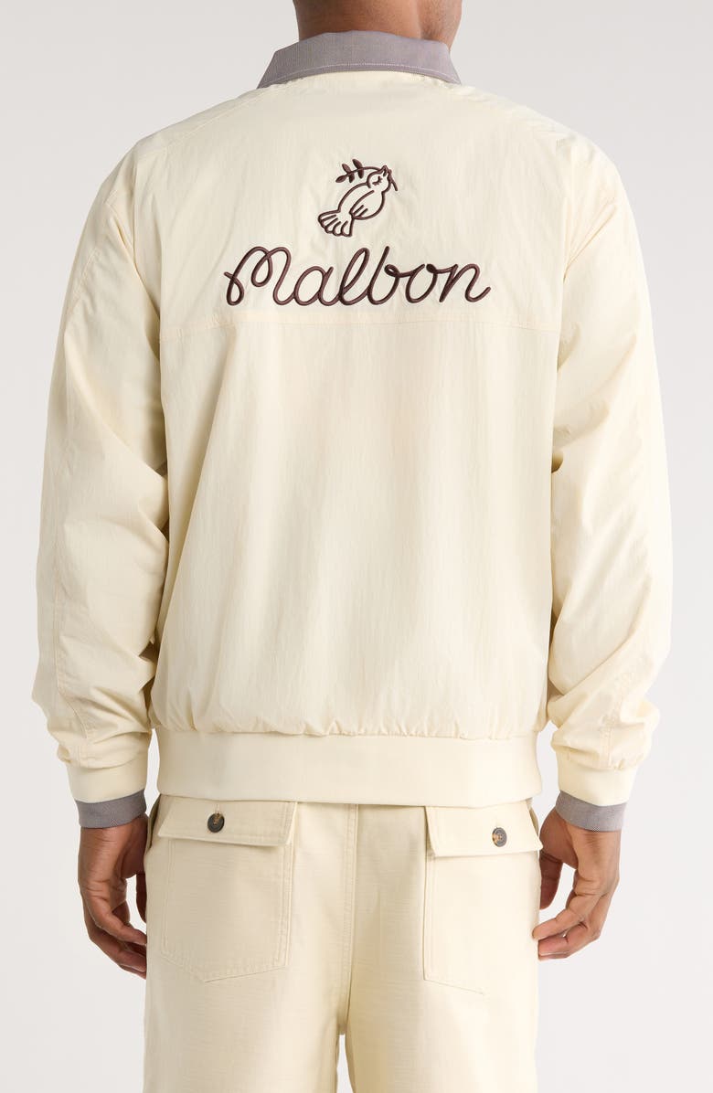 Malbon Golf Dove Quarter Zip Pullover, Alternate, color, Dove Grey