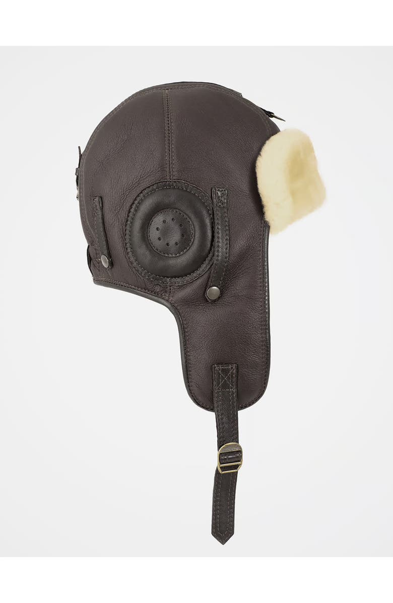 Celtic & Co. Aviation-Inspired Cap, Alternate, color, Mocca / Cream