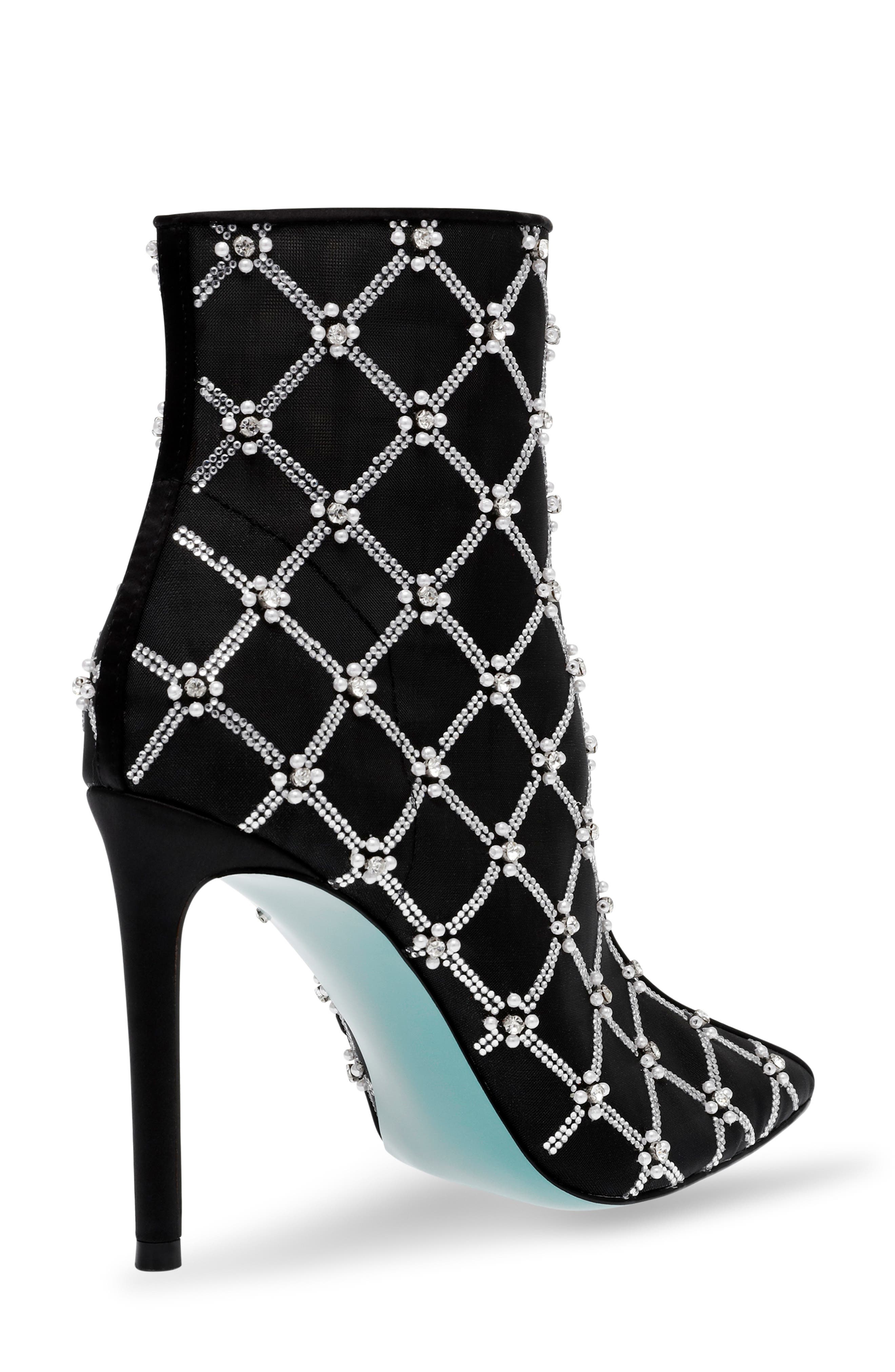 Betsey Johnson Lark Crystal Embellished Bootie, Alternate, color, 