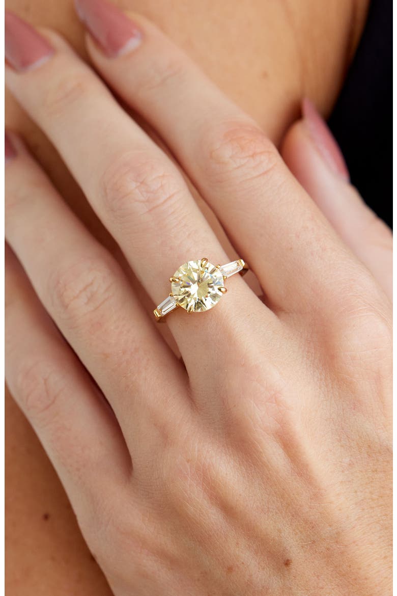 Canary CZ Ring, Alternate, color, YELLOW