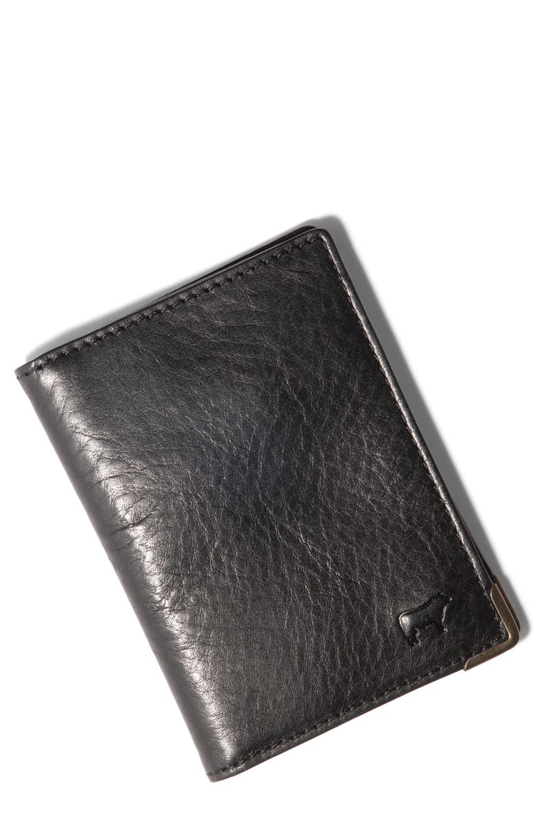 Will Leather Goods Tradesman Slim Leather Bifold Wallet, Main, color, Black