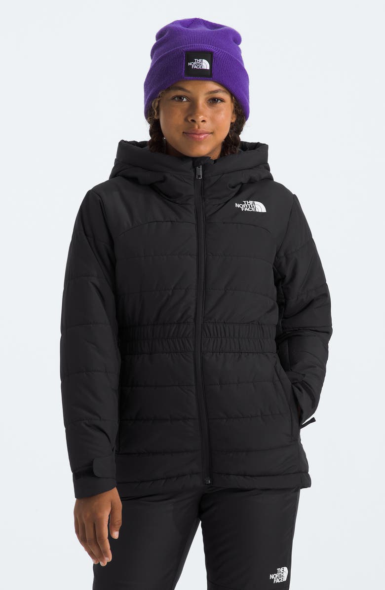 The North Face Kids' Zaphira Water Repellent Hooded Snow Jacket, Alternate, color, 