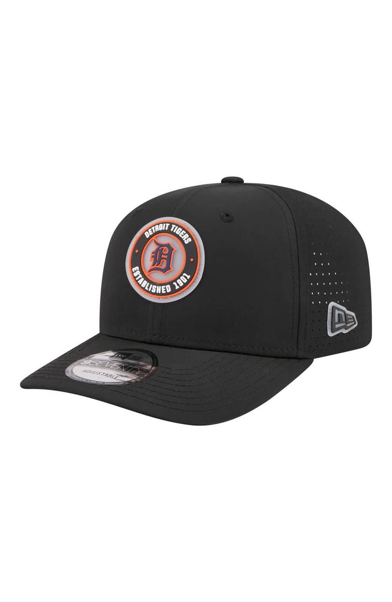 New Era Men's New Era  Black Detroit Tigers Circle 9SEVENTY Adjustable Hat, Main, color, Black