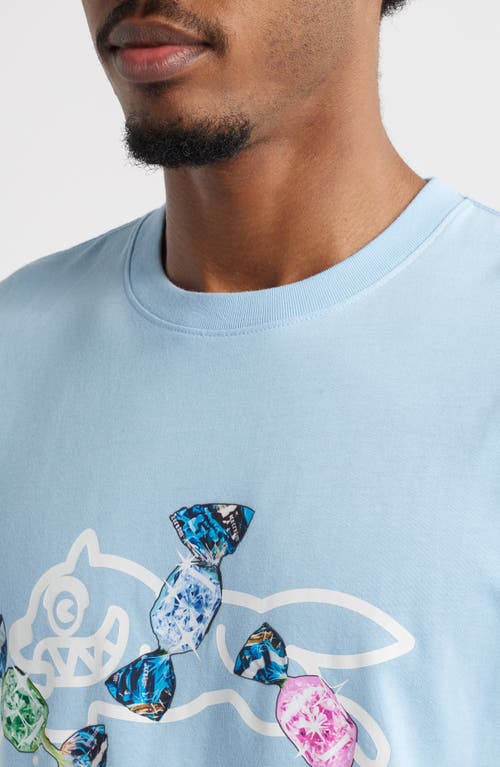 Icecream Candy Graphic T-shirt In Cerulean Blue