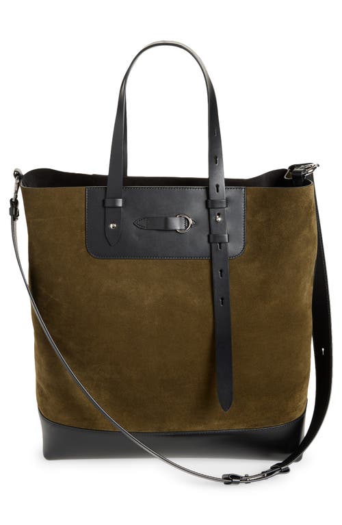 Maison Margiela Shopping Colorblock Leather Vertical Tote In Multi