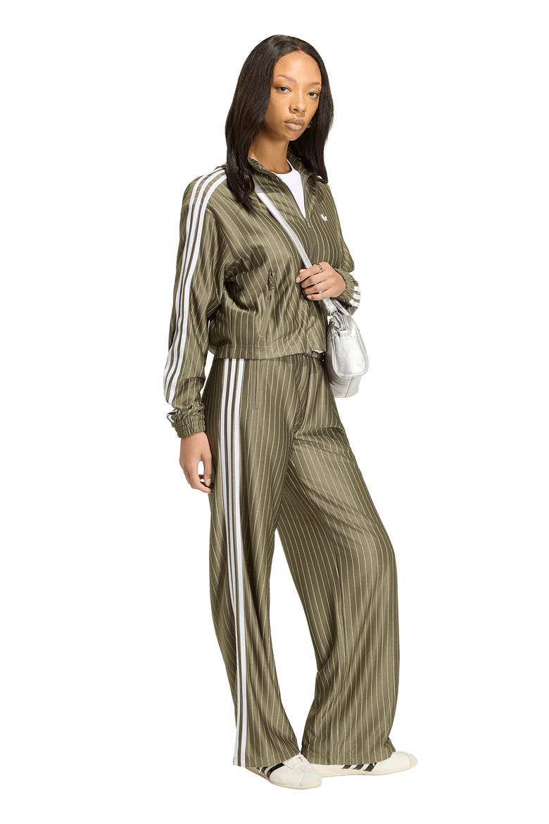 Pinstripe Wide Leg Track Pants, Alternate, color, BRANCH