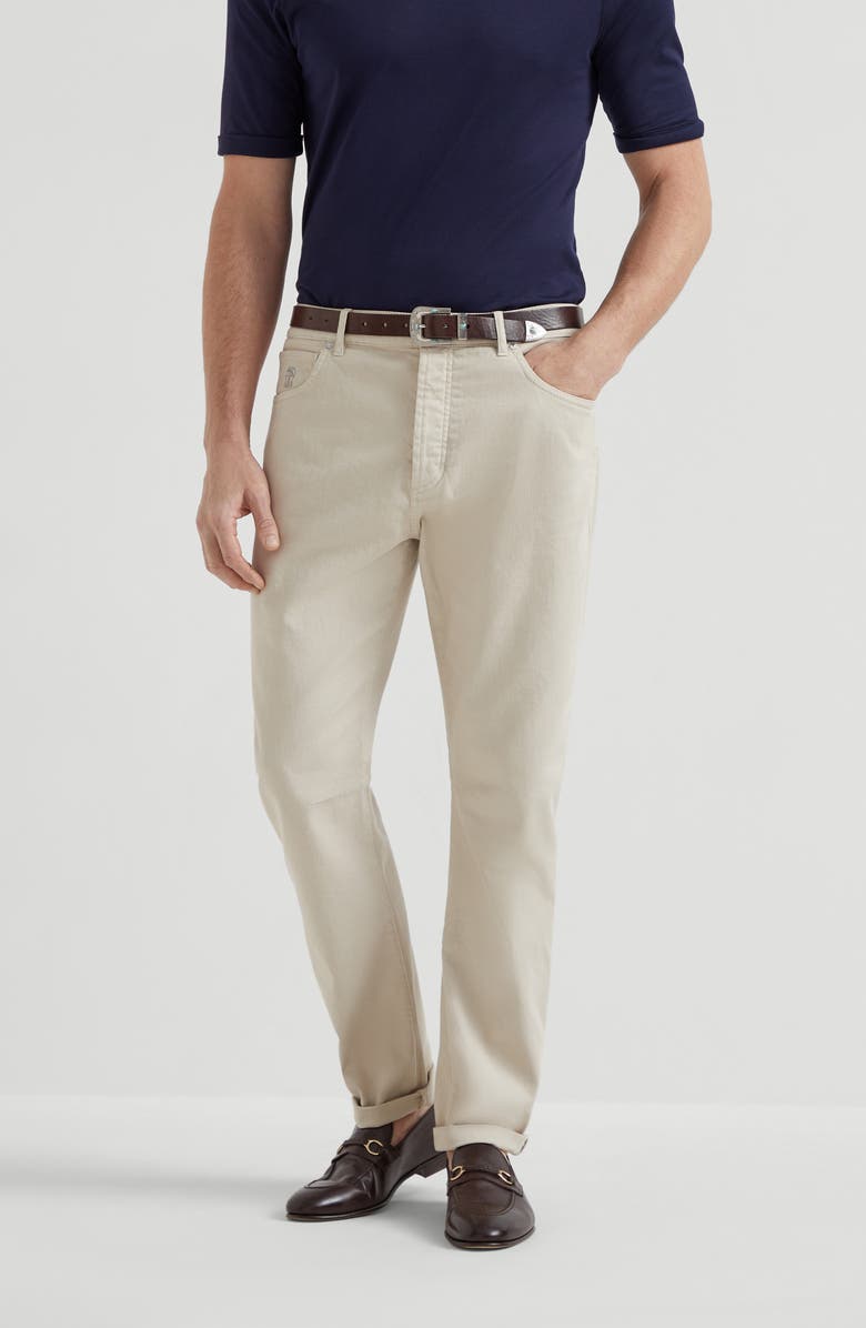 Brunello Cucinelli Dyed denim trousers, Alternate, color,