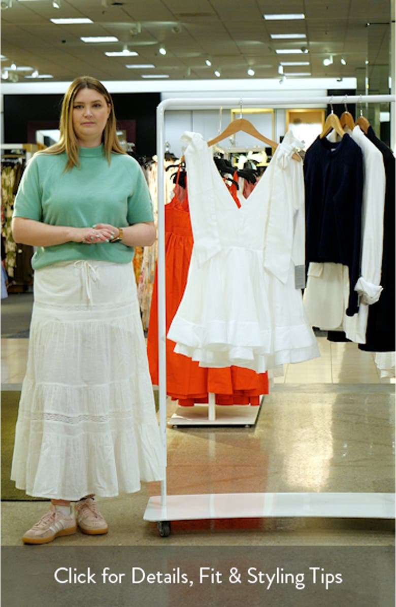 Kalani Bow Shoulder Fit & Flare Minidress, sales video thumbnail