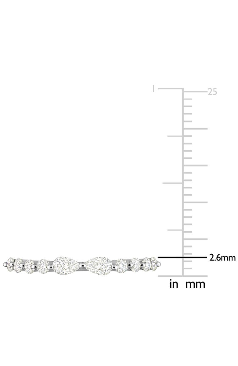 Julianna B. Moissanite Pear Semi-Eternity Ring, Alternate, color,