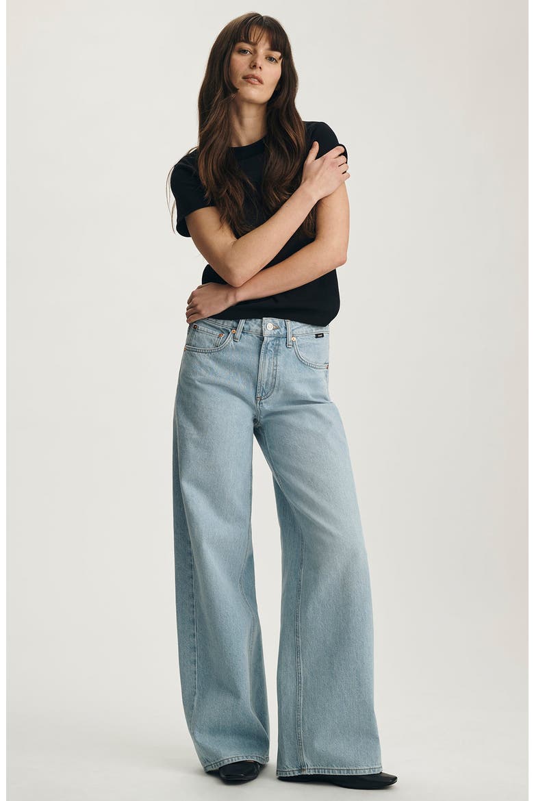 Siena High Waist Wide Leg Jeans, Alternate, color, LIGHT CLASSIC DENIM