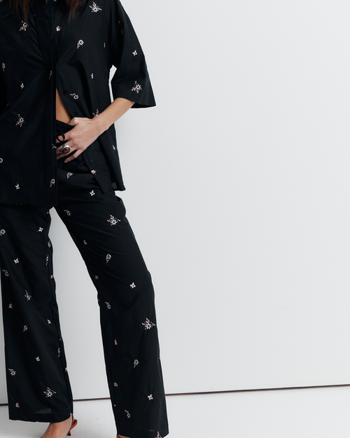 Romy Nightshade Shirt In Black