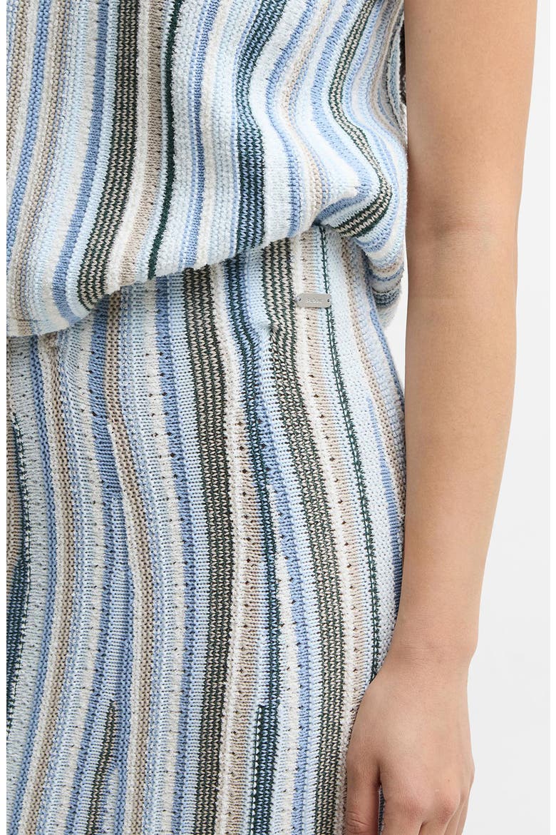 Josie Pointelle Knit Maxi Skirt, Alternate, color, BLUE MULTI