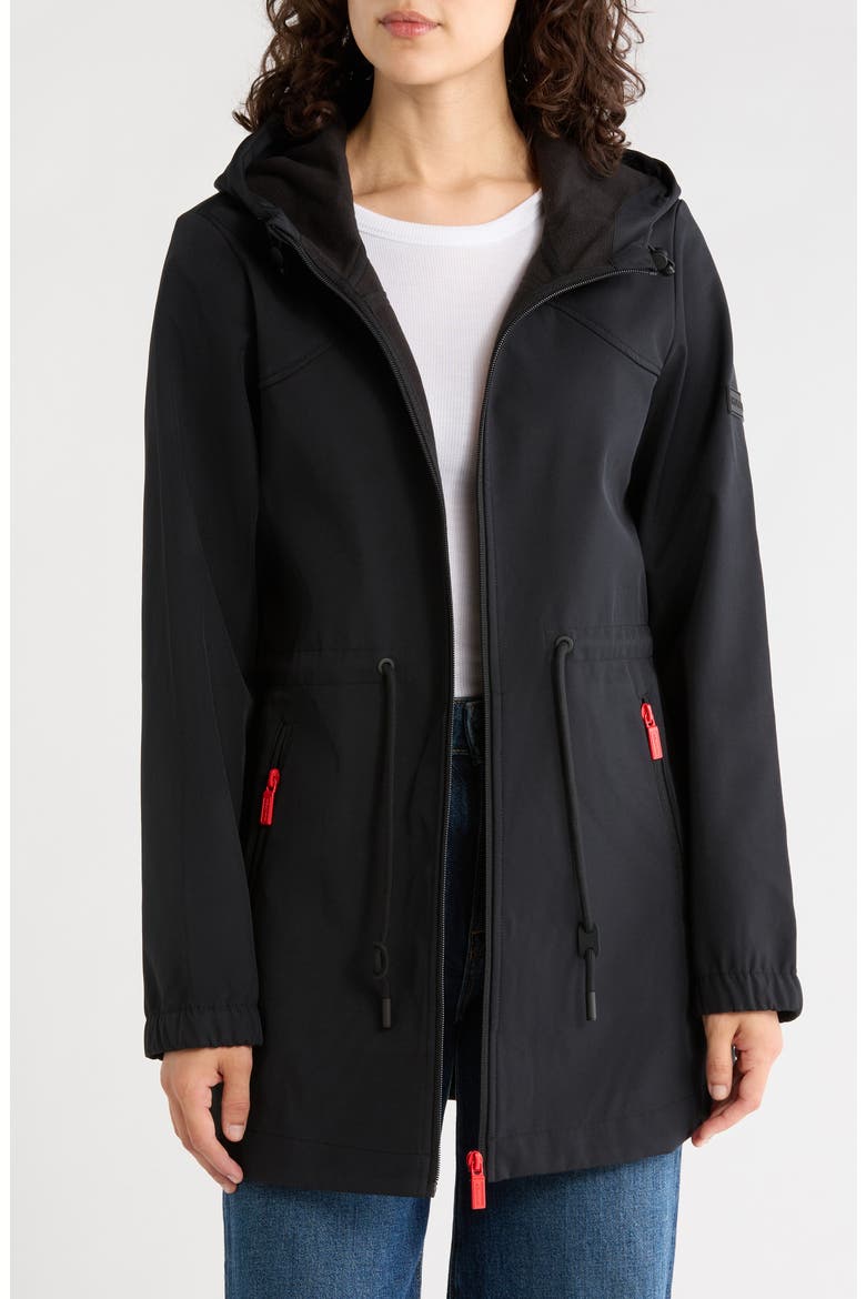 Florence Hooded Softshell Jacket, Alternate, color, BLACK