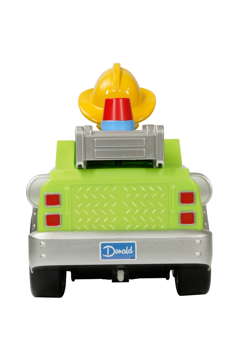 9 Inch R/C Donald Duck Firetruck Forest Services, Alternate, color, Multicolored