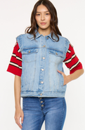 KanCan Joey Oversized 80's Vest