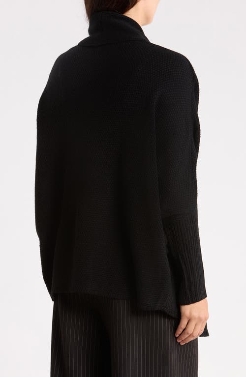Patrizia Luca Drape Open Front Cardigan In Black