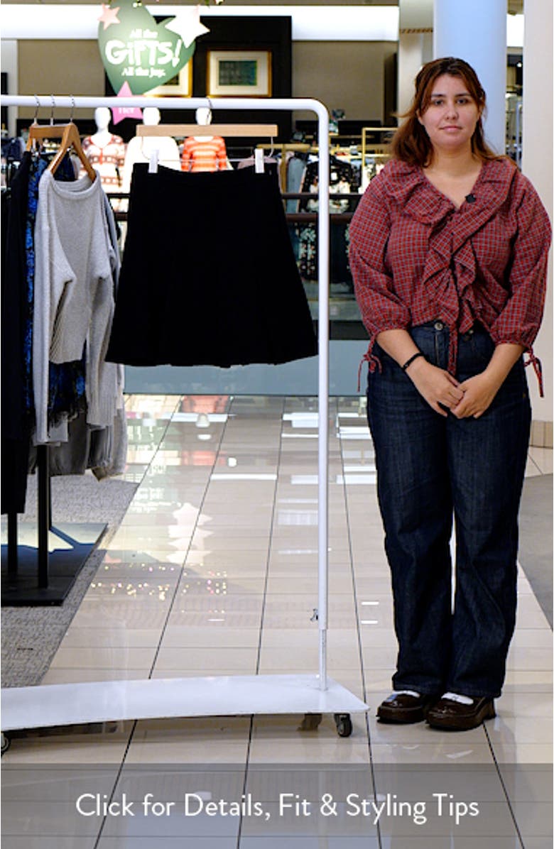 Flippy Textured Knit Skirt, sales video thumbnail