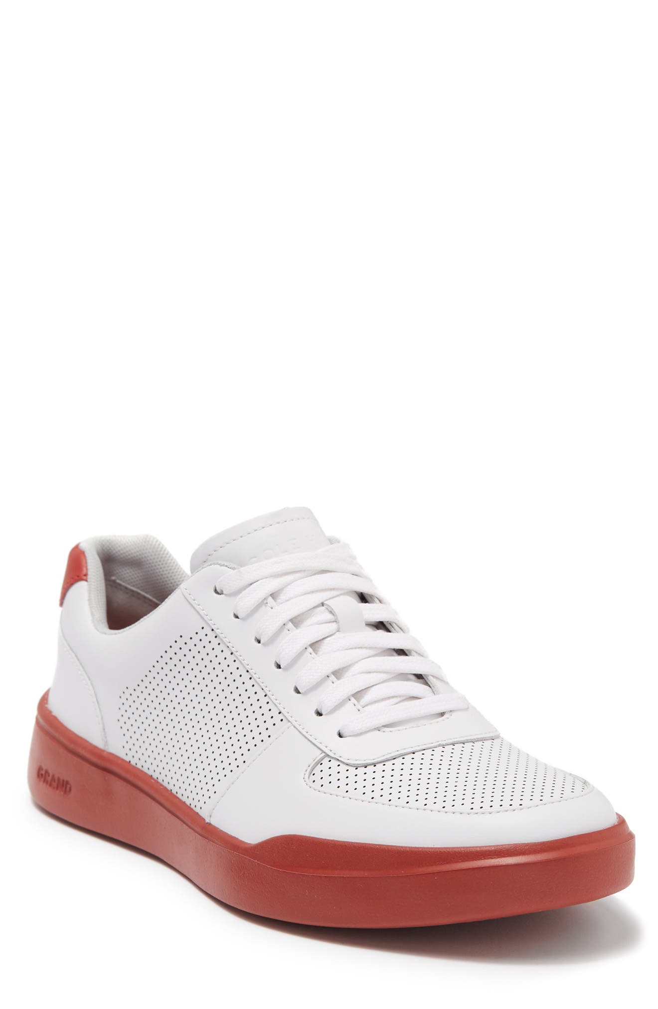 Grand Crosscourt Modern Perforated Sneaker - Wide Width Available, Main, color, OPTIC WHIT