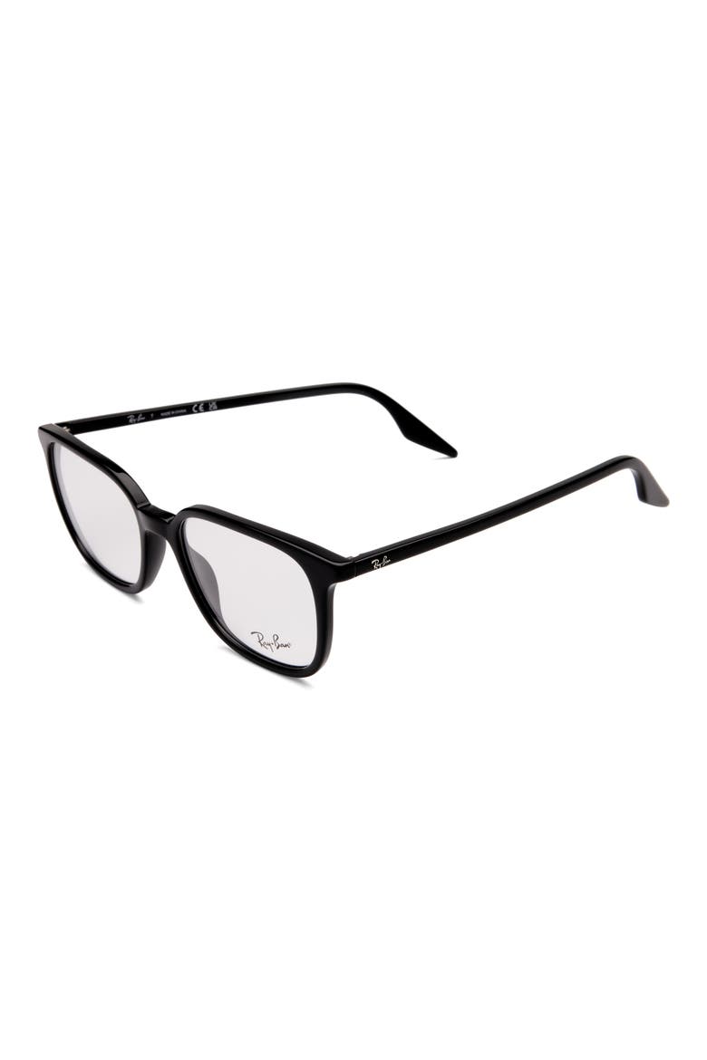 54mm Square Optical Glasses, Alternate, color, BLACK