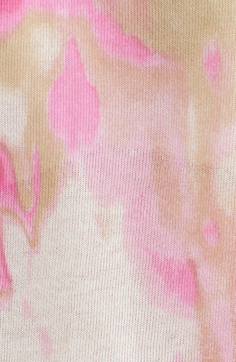 DKNY Tie Dye Cotton Blend T-Shirt, Alternate, color, May Wtrclr