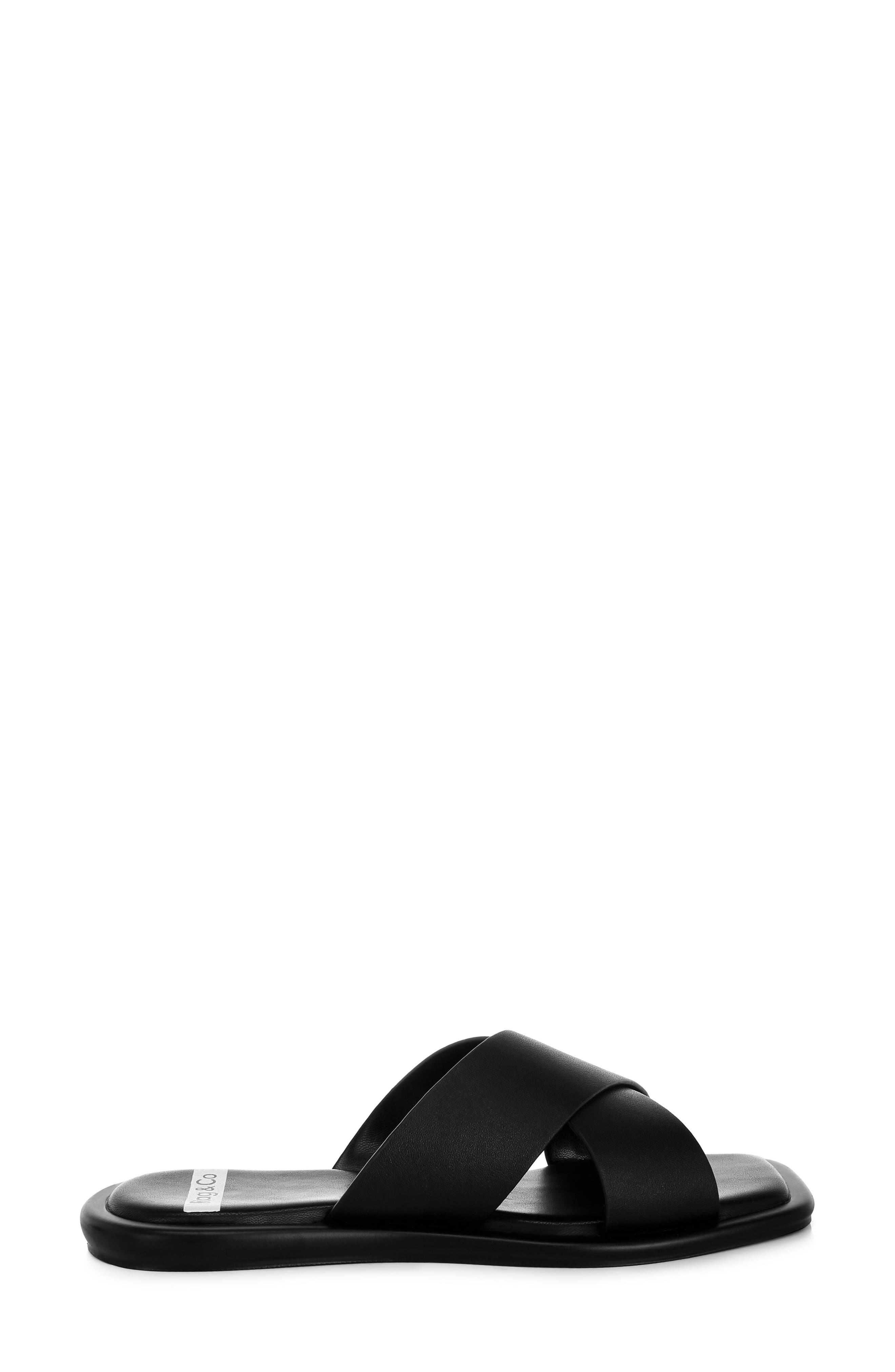 Shosa Slide Sandal, Alternate, color, BLACK