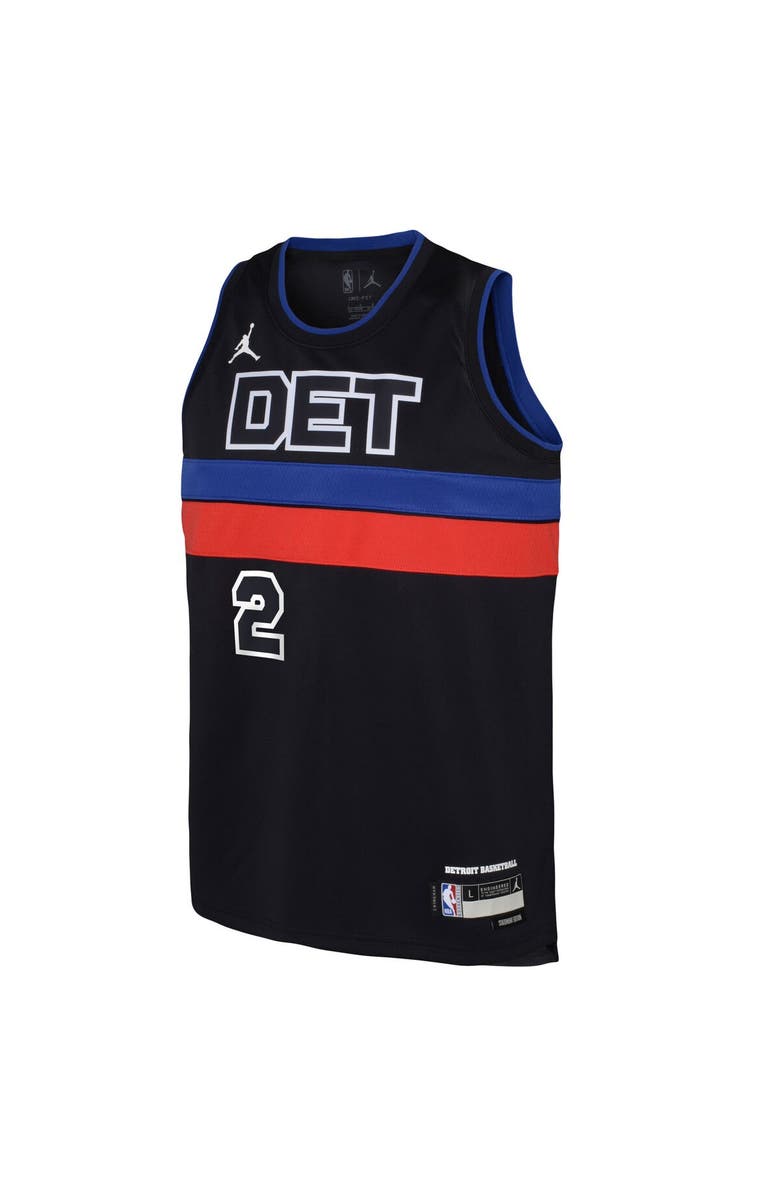Jordan Brand Youth Jordan Brand Cade Cunningham Black Detroit Pistons Swingman Jersey - Statement Edition, Alternate, color, Black