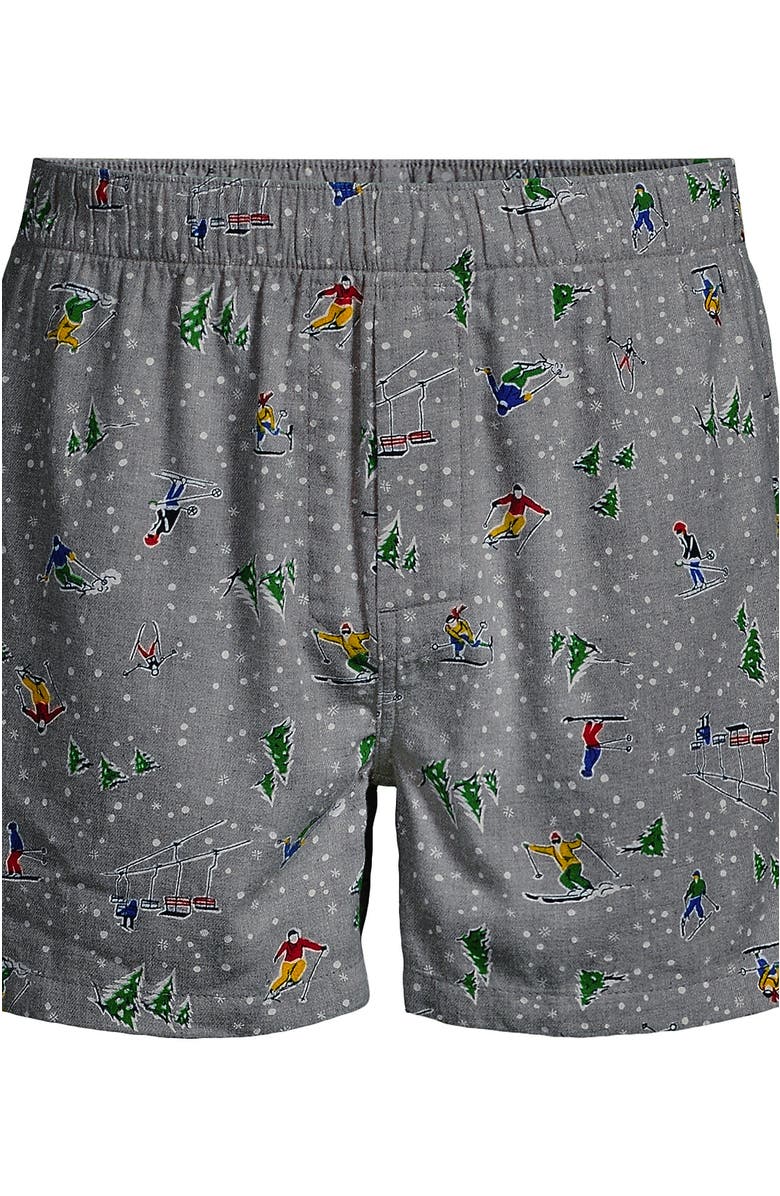 Lands' End Classic Fit Flannel Boxers, Alternate, color,